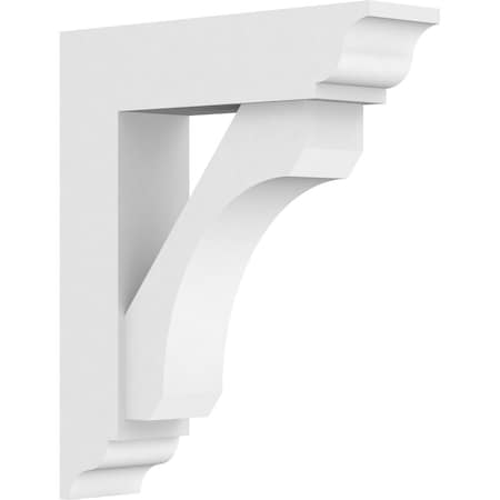 Standard Legacy Architectural Grade PVC Bracket With Traditional Ends, 3W X 12D X 14H